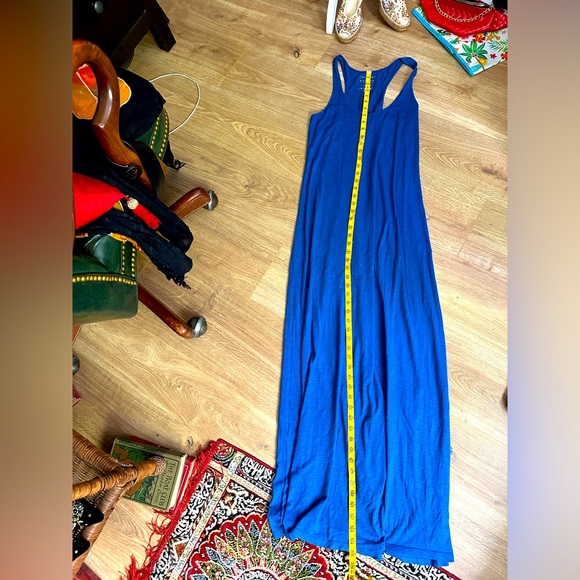 EUC Maxi Racerback Dress - Velvet by Graham - Royal Blue - Size M - Picture 4 of 5